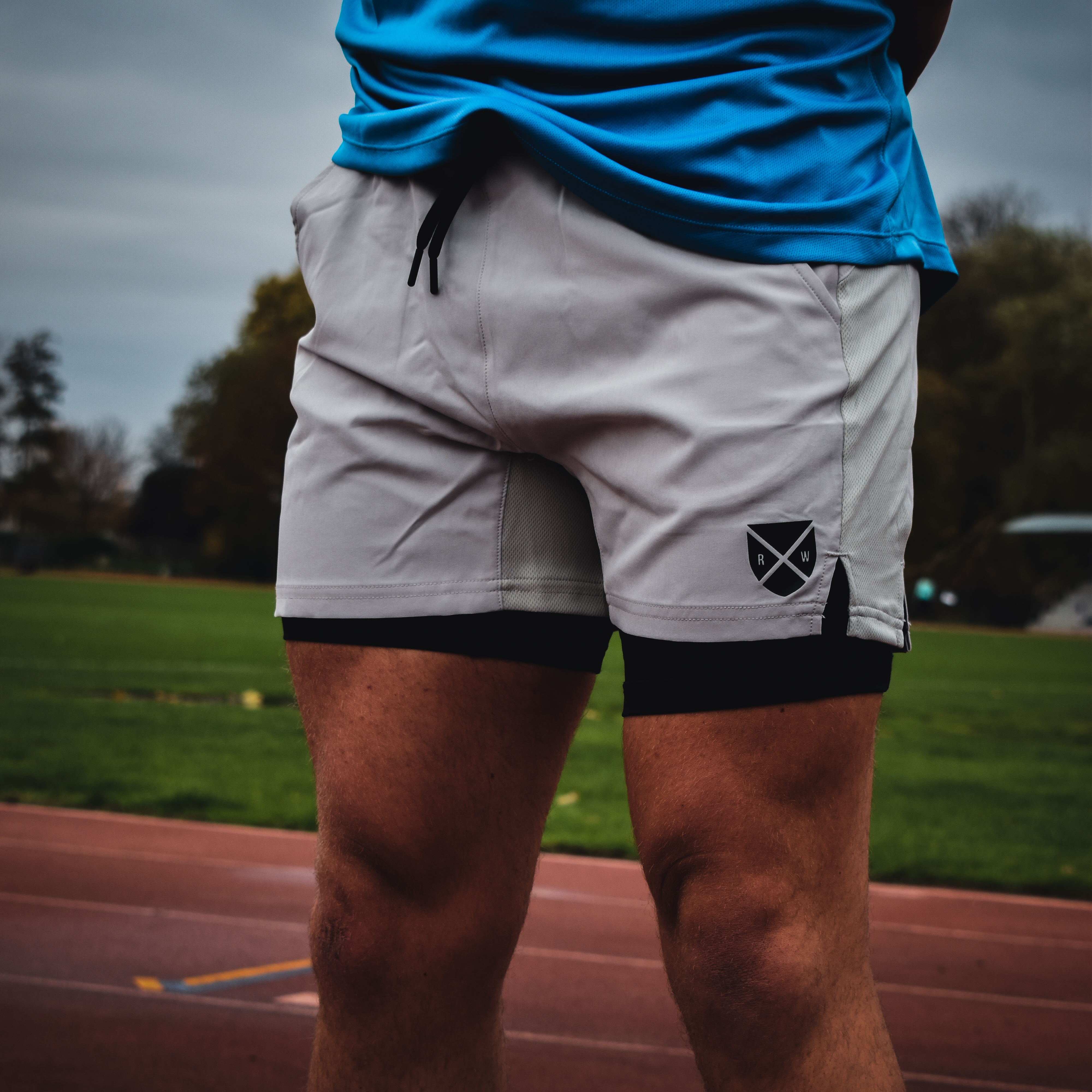 Tech Lined Shorts - Grey - Rugby Warfare